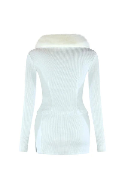 Be Fur Real Trim Top & Skirt SET