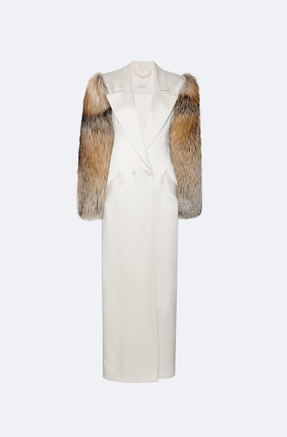 Eco-friendly Fur Stitching Coat