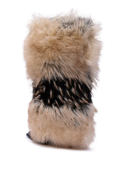 Multi Faux Fur Stiletto Boots