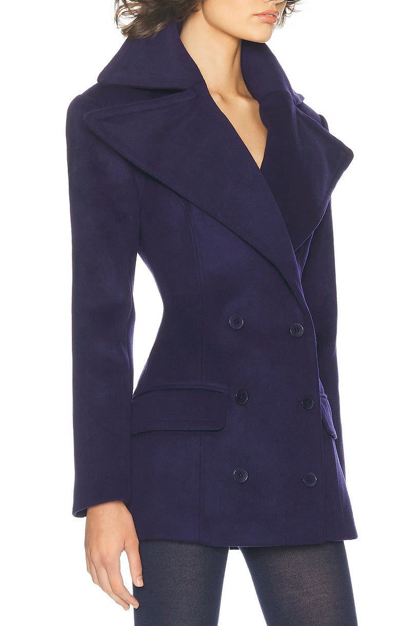 Oversized Collar Peacoat