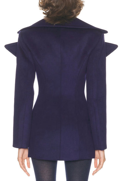 Oversized Collar Peacoat