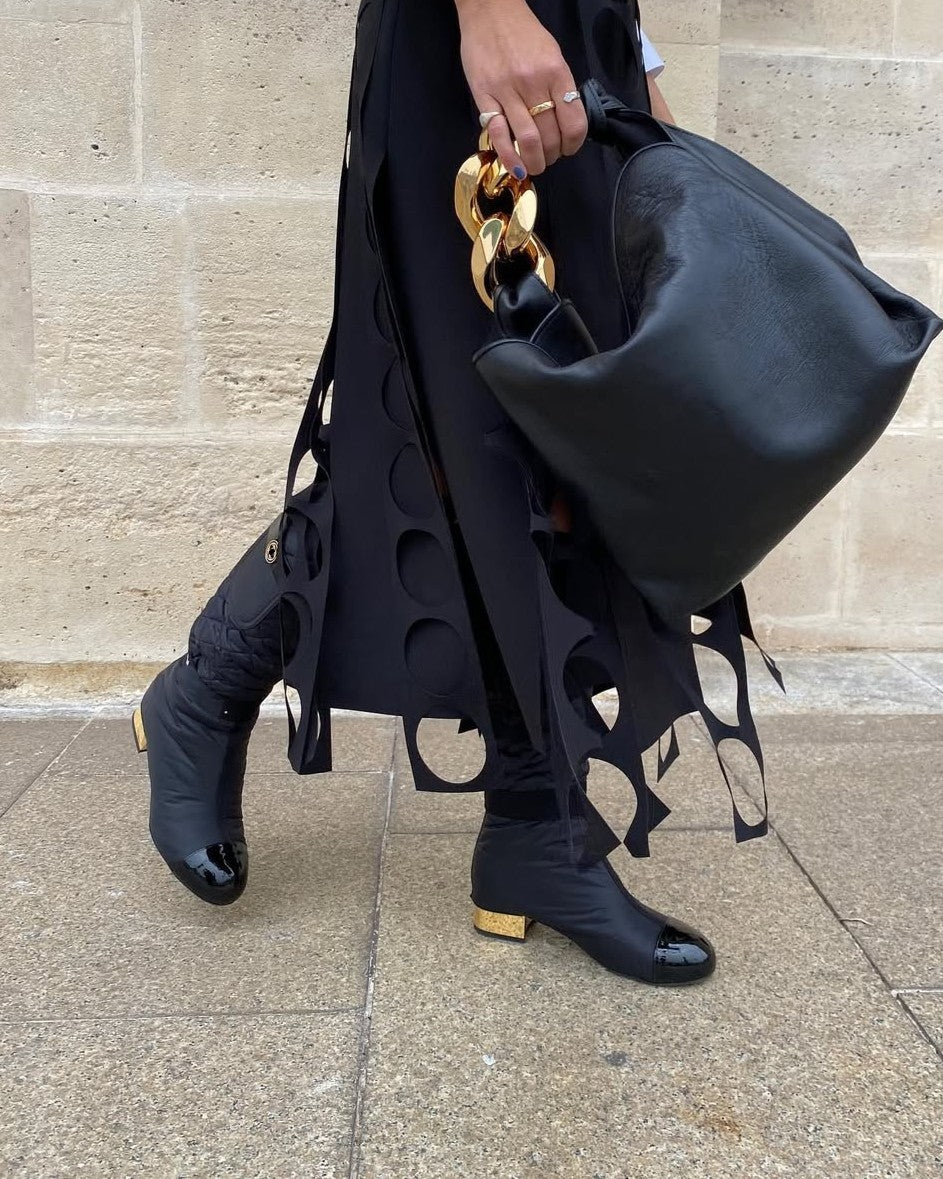 Convertible Down-filled Knee-high Boots