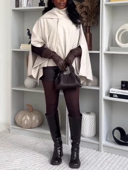 Solid Scarf Cape