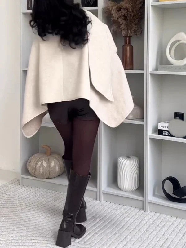 Solid Scarf Cape