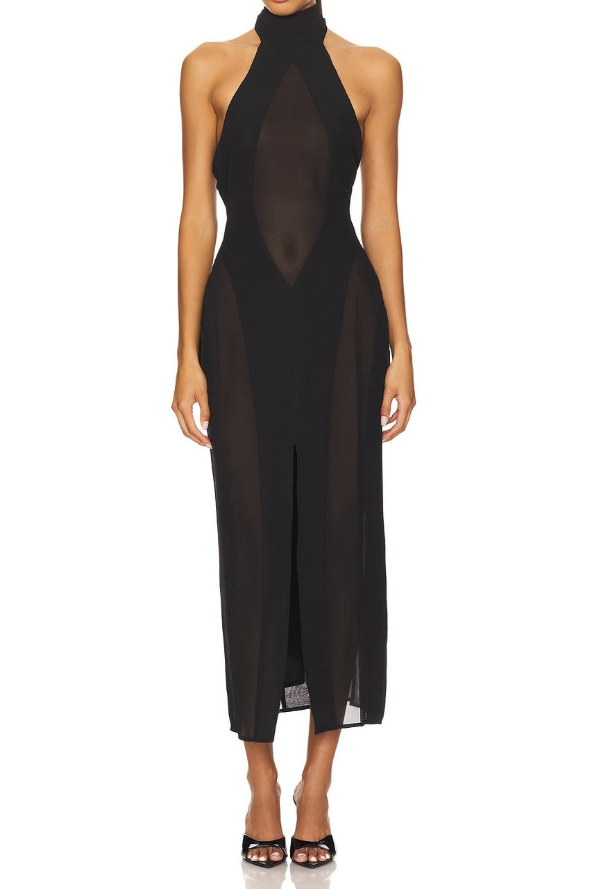 Elegant Date Tulle Patchwork Dress