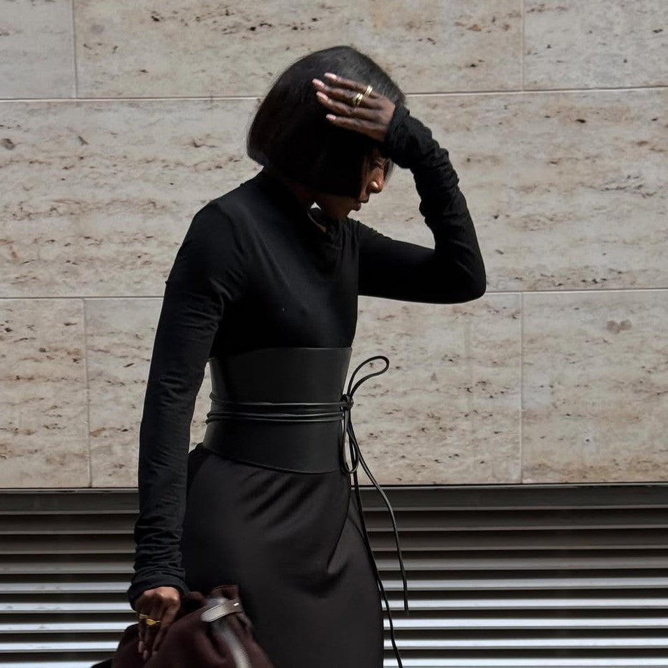 Designer Long-sleeved Bodysuit Top