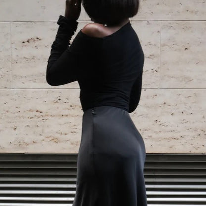 Designer Long-sleeved Bodysuit Top