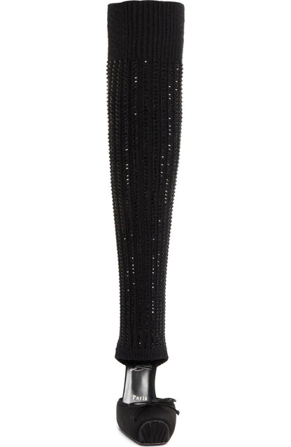 Long and Warm Knitted Ballet Boots