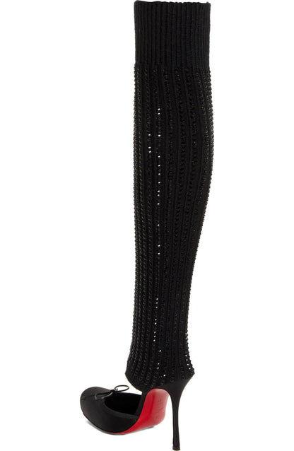 Long and Warm Knitted Ballet Boots
