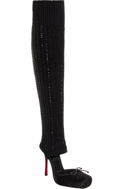 Long and Warm Knitted Ballet Boots