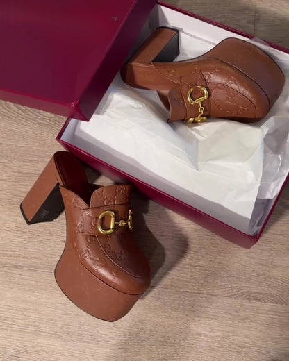 Women's Horsebit Platform Mules