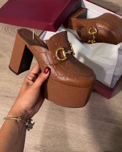 Women's Horsebit Platform Mules