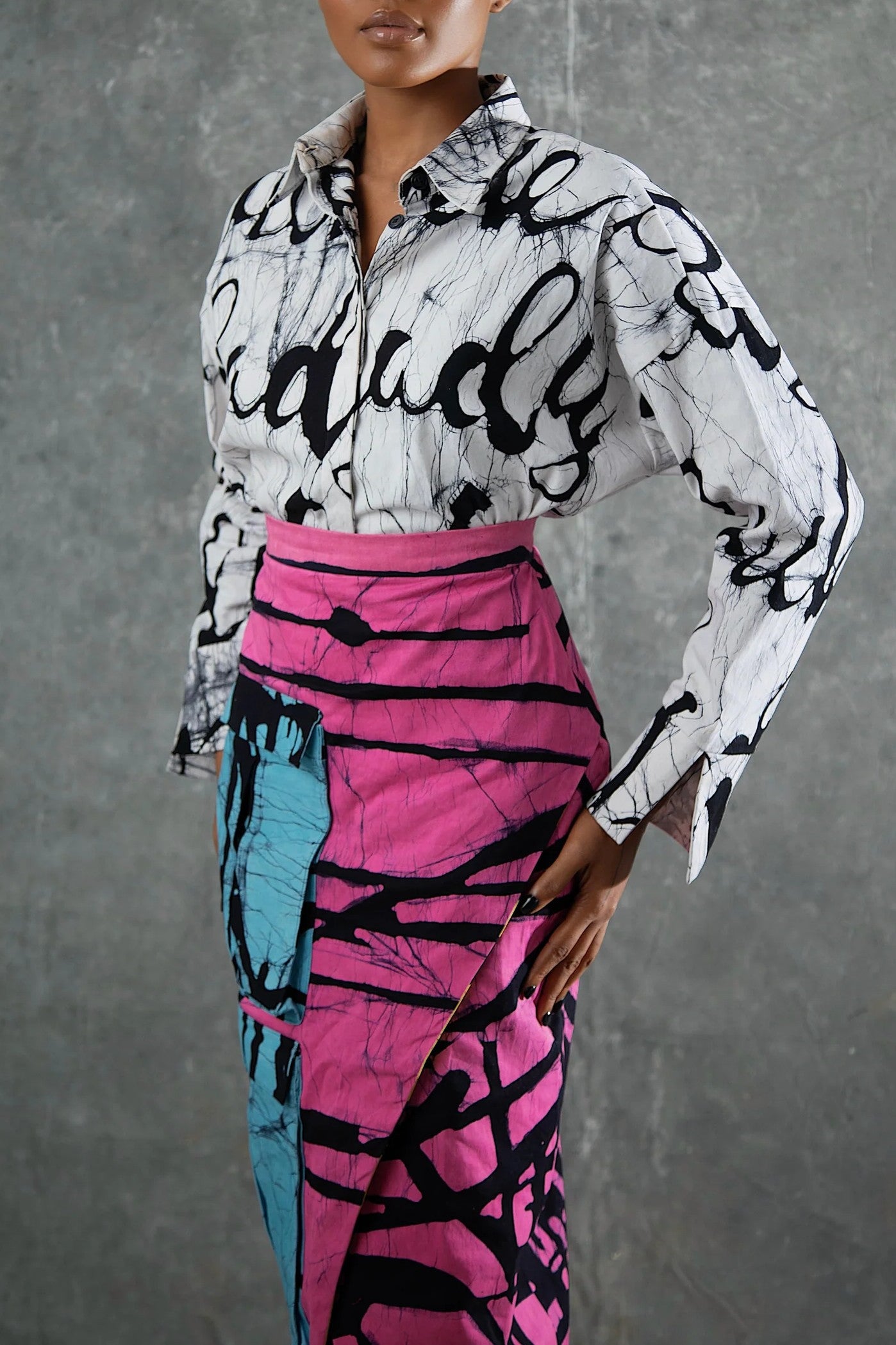 Luck Be A Lady Print Shirt Set