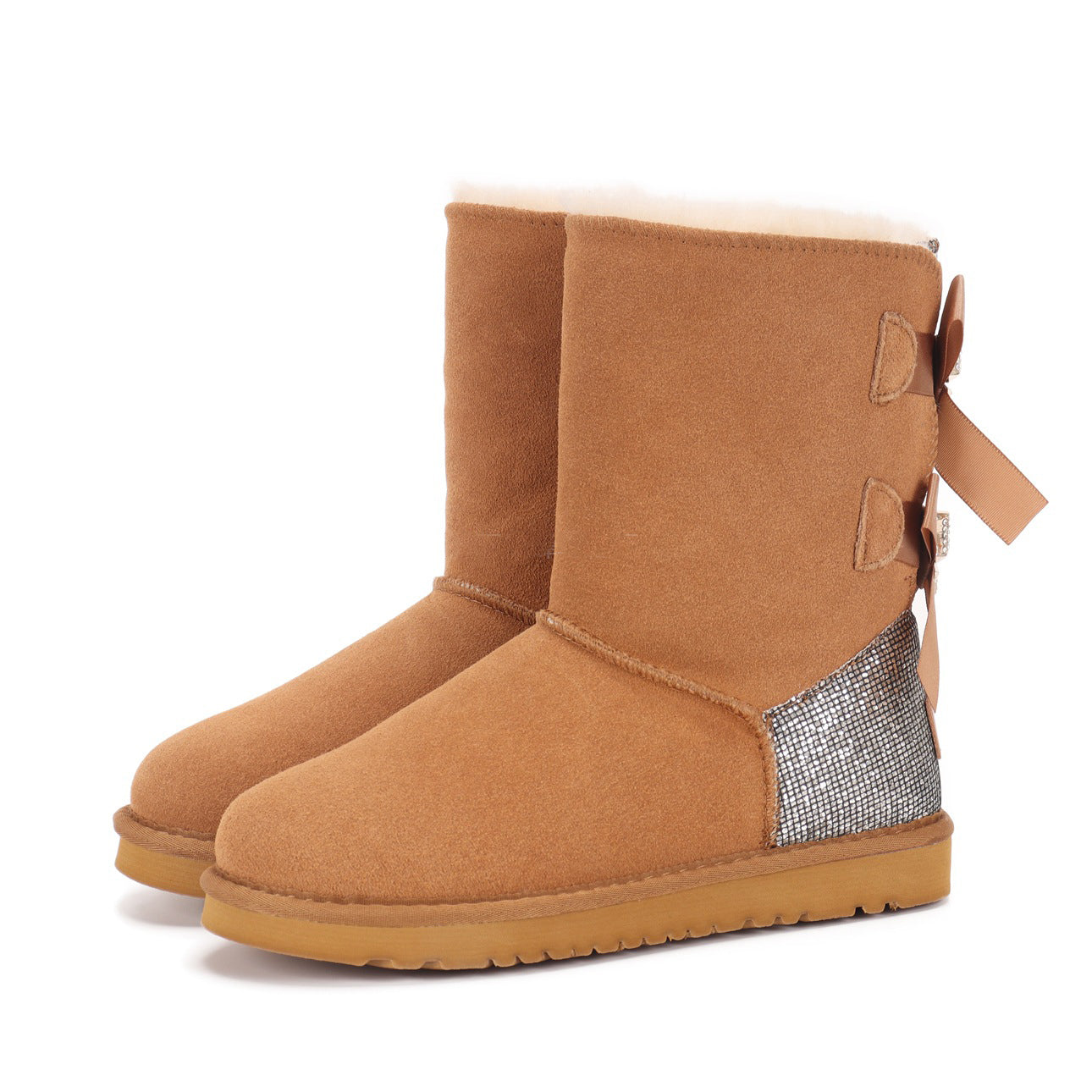 Luxury Rhinestone Snow Boots - Multiple Colors