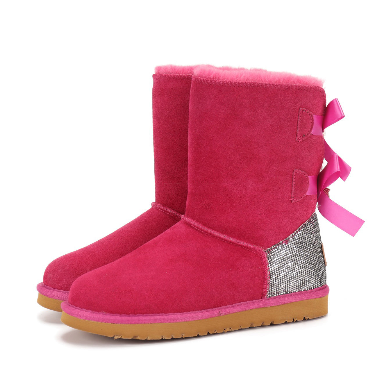 Luxury Rhinestone Snow Boots - Multiple Colors