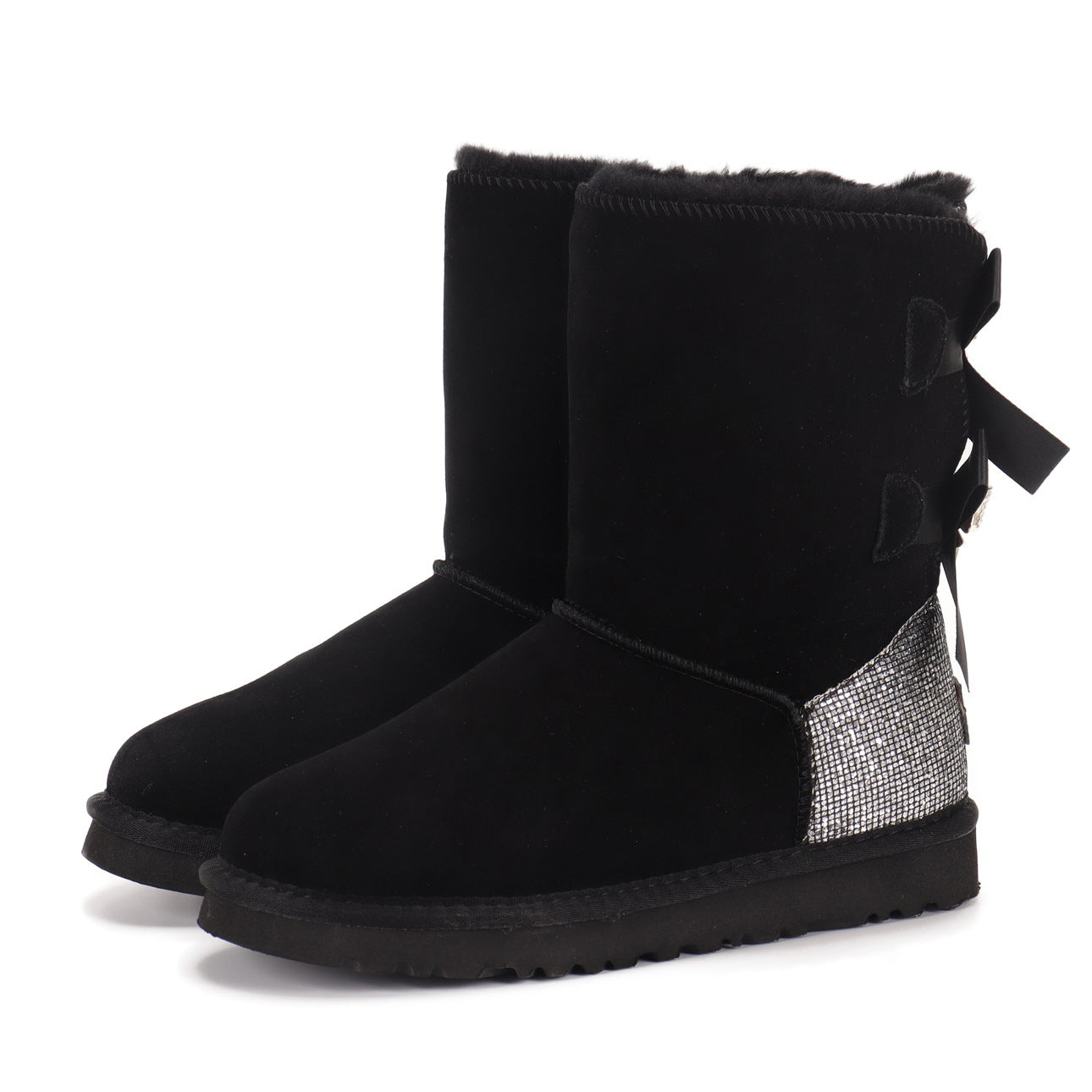 Luxury Rhinestone Snow Boots - Multiple Colors