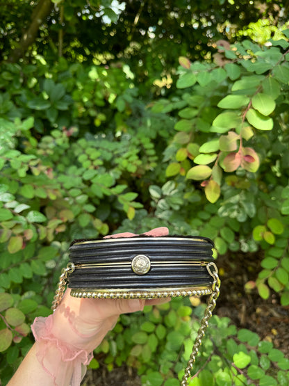 Vintage Dallas Pony-hair Belt Buckle Chain Bag