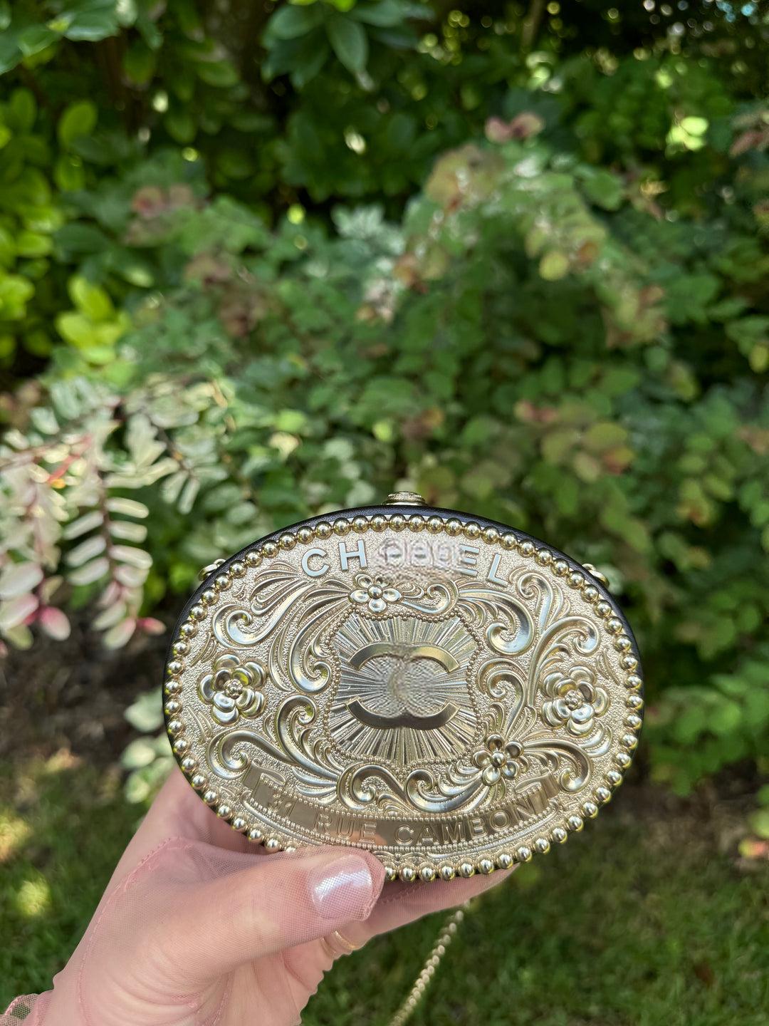 Vintage Dallas Pony-hair Belt Buckle Chain Bag