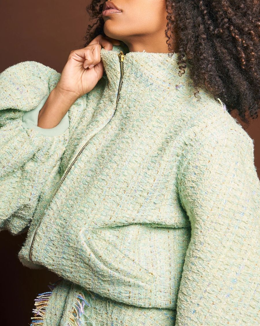 New Tweed Bomber Jacket for Spring 2026