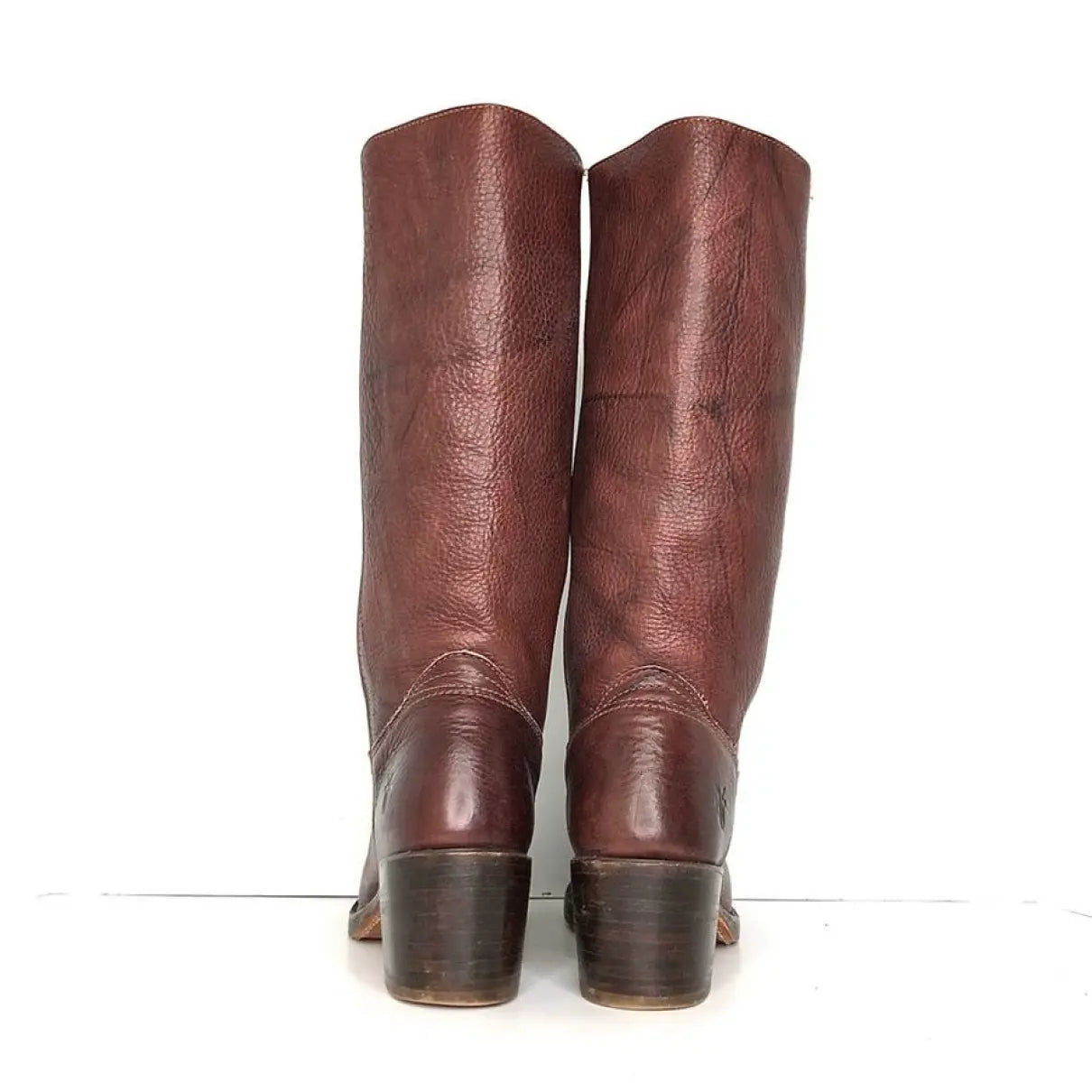 Vintage Knee High Distressed Leather Boots