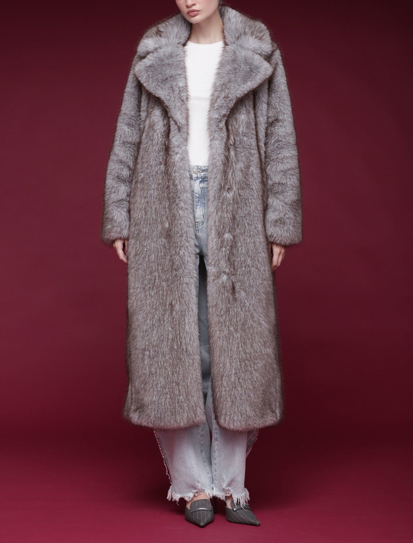 Faux Fur Maxi Coat
