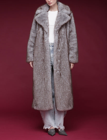 Faux Fur Maxi Coat