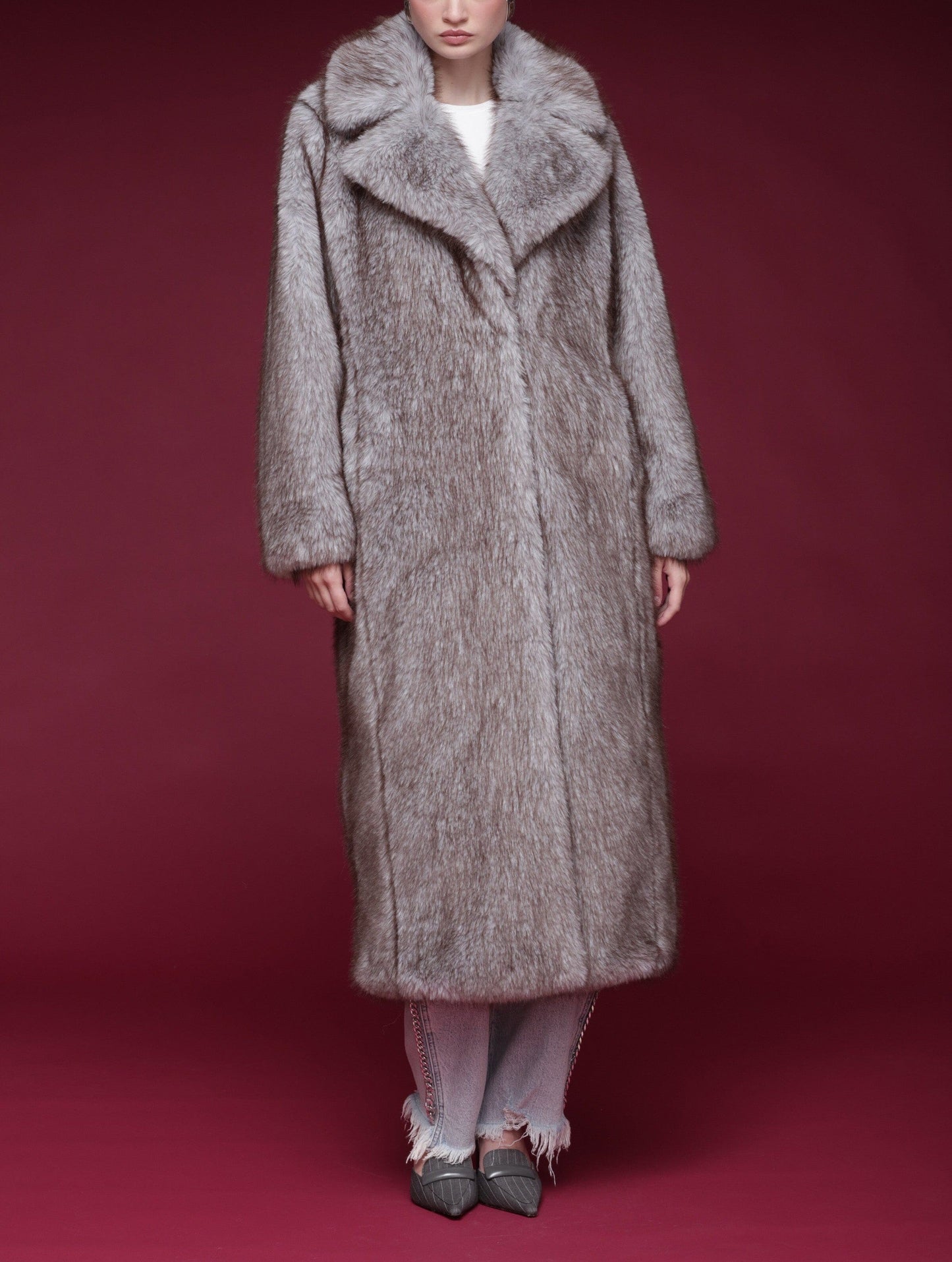 Faux Fur Maxi Coat