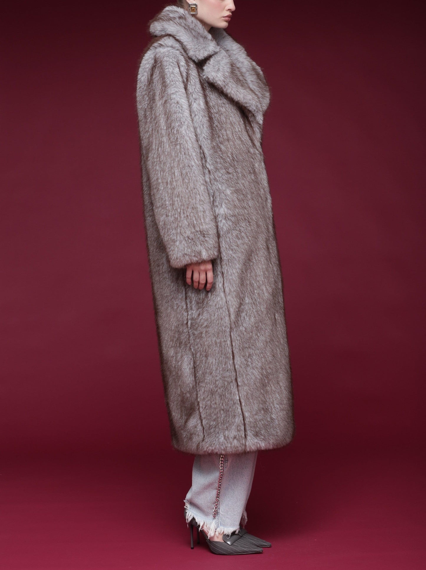 Faux Fur Maxi Coat