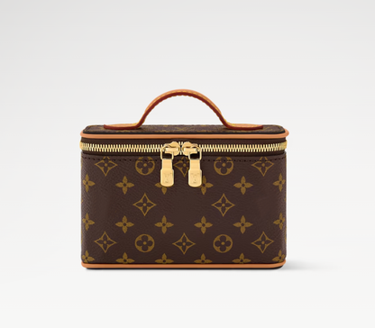Single-Shoulder Crossbody Genuine Leather Cosmetic Bag