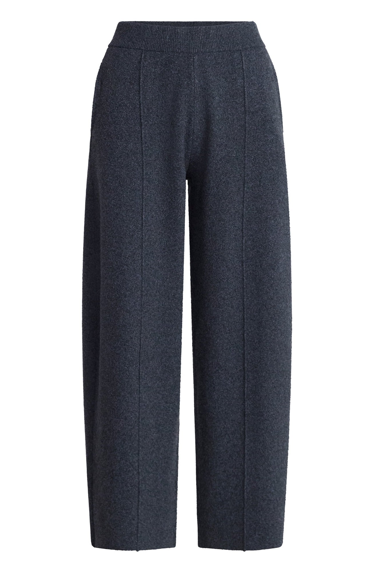 Knitted Long-sleeved Cardigan and Wide-leg Pants Set