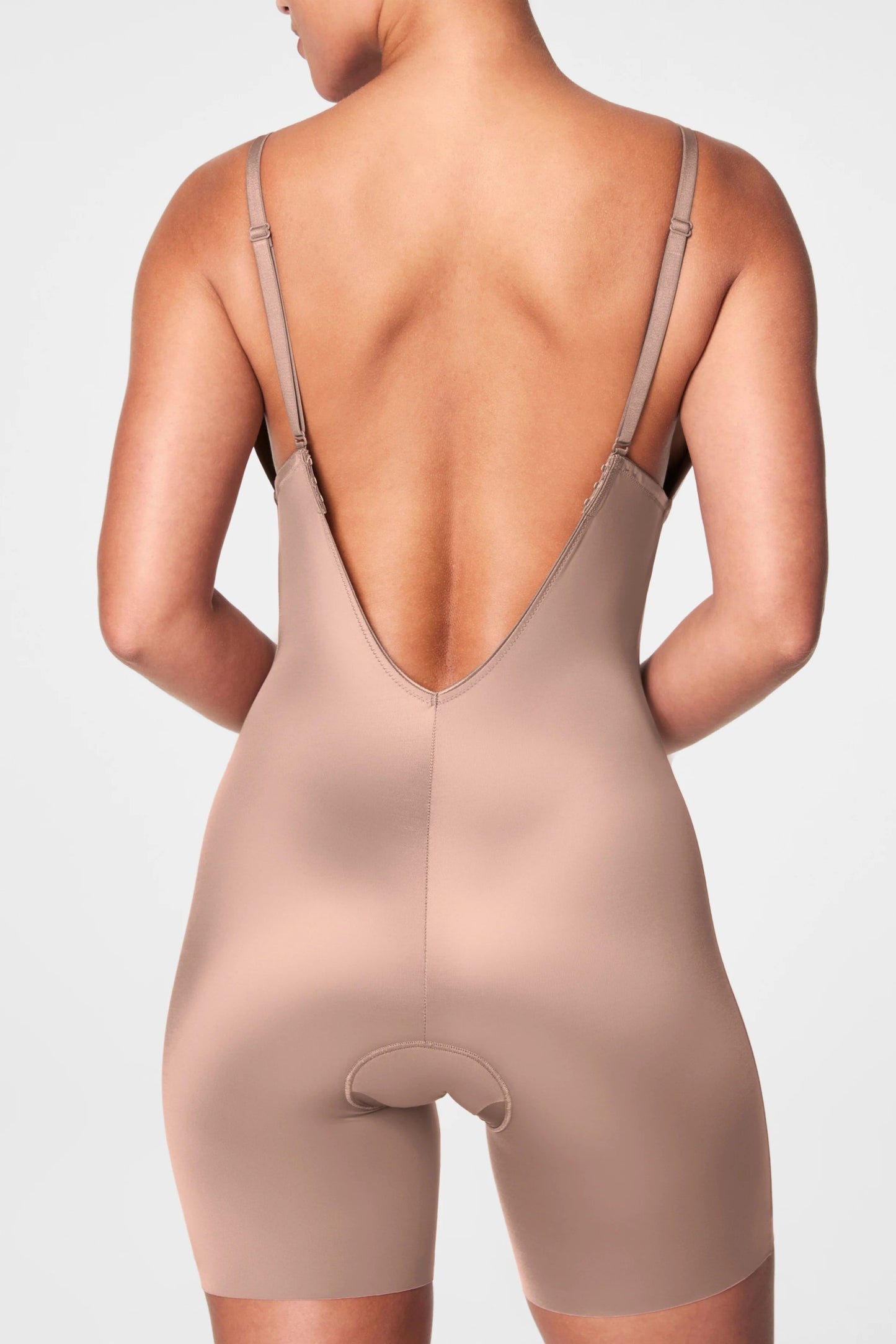 Plunge Low-Back Mid-Thigh Bodysuit