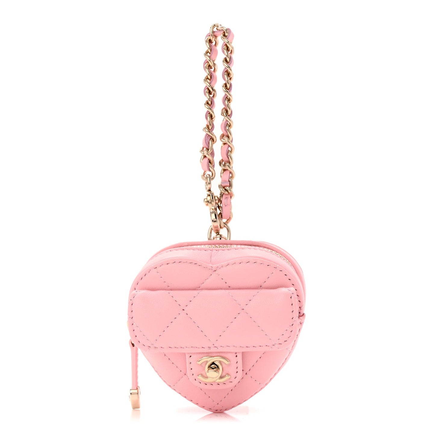 CC In Love Heart Lambskin Quilted Bag