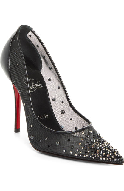 Velvet Rhinestone Stiletto Heels