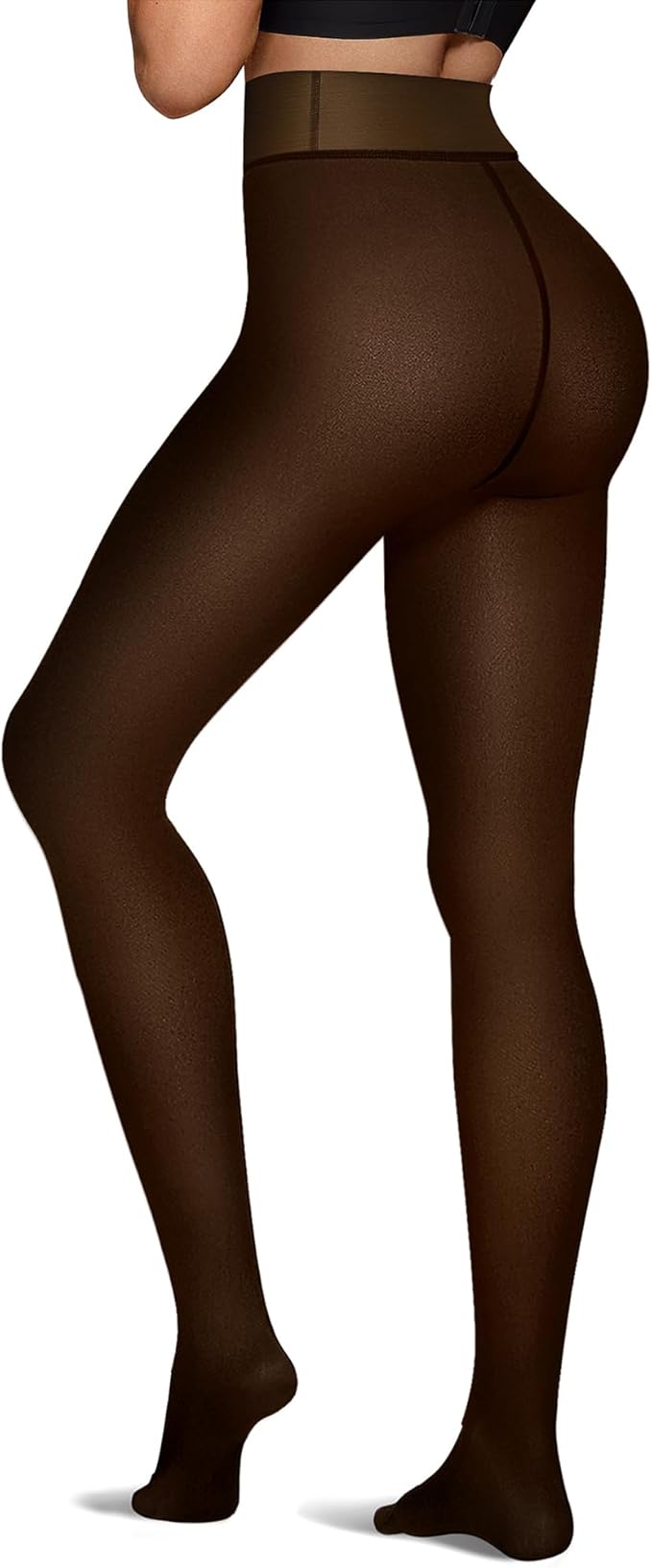 Fleece Lined High Waisted Footed Leggings