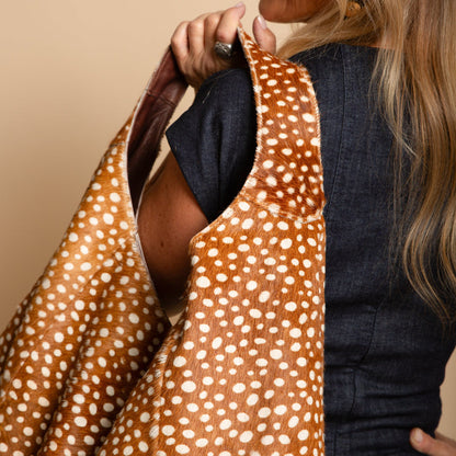 Hair On Leather Tote Bag