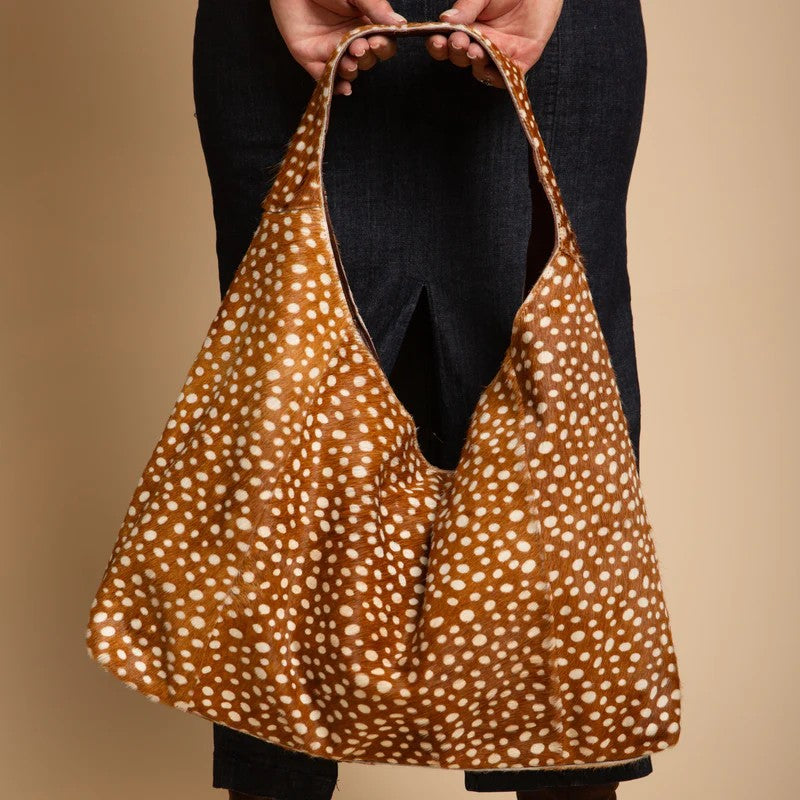 Hair On Leather Tote Bag