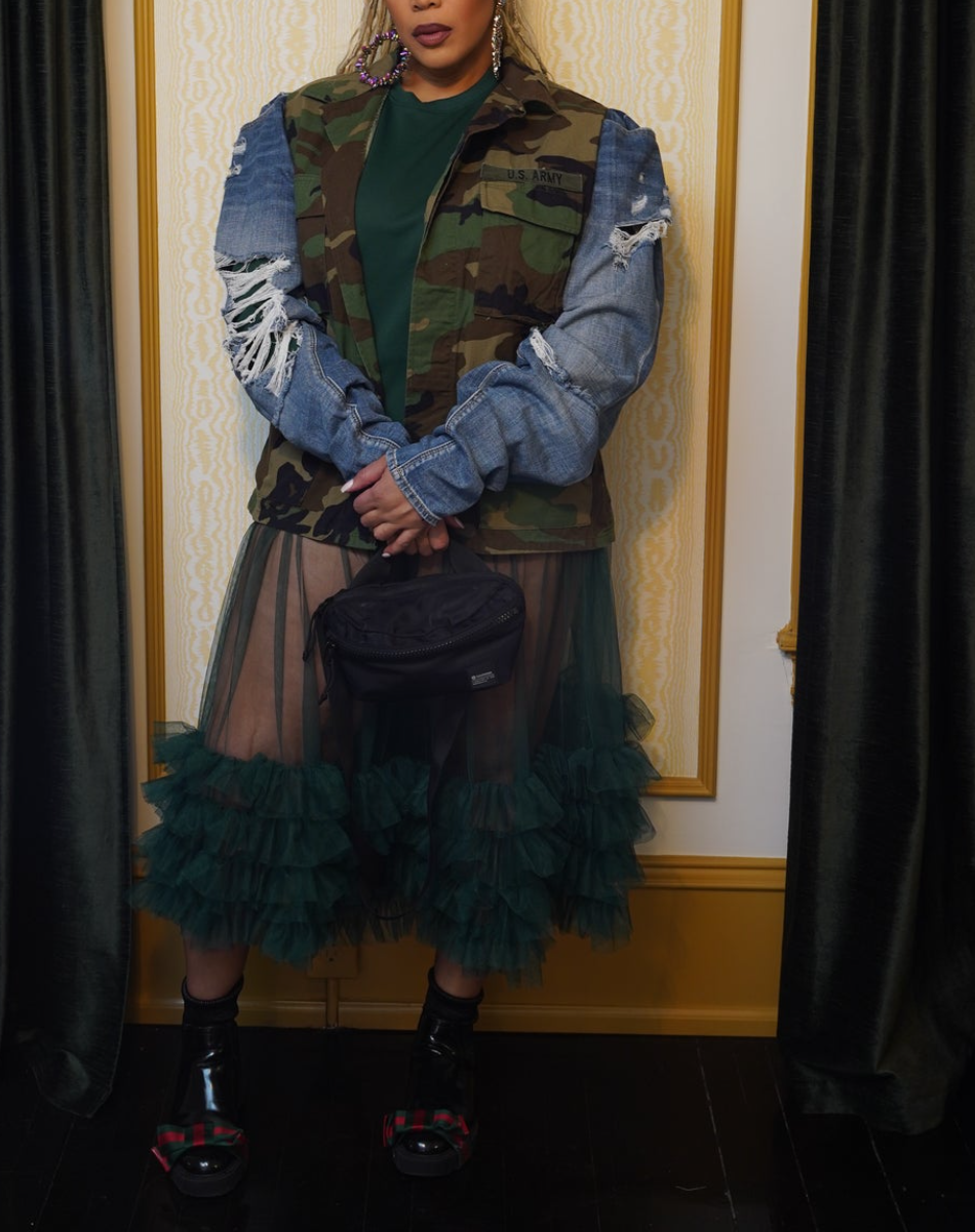 Denim/Camouflage Jacket