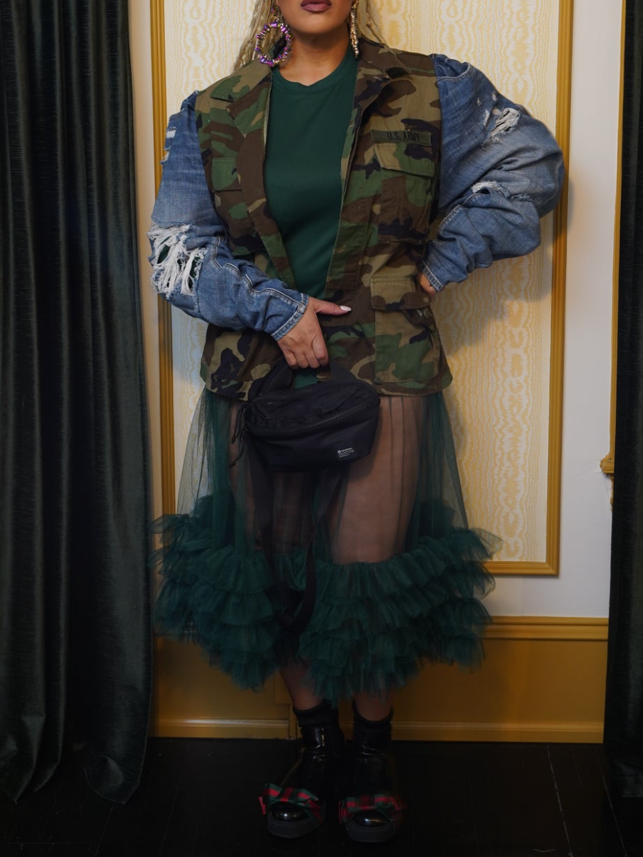 Denim/Camouflage Jacket
