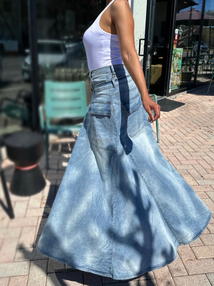 Tooling Stretch Straight Jeans