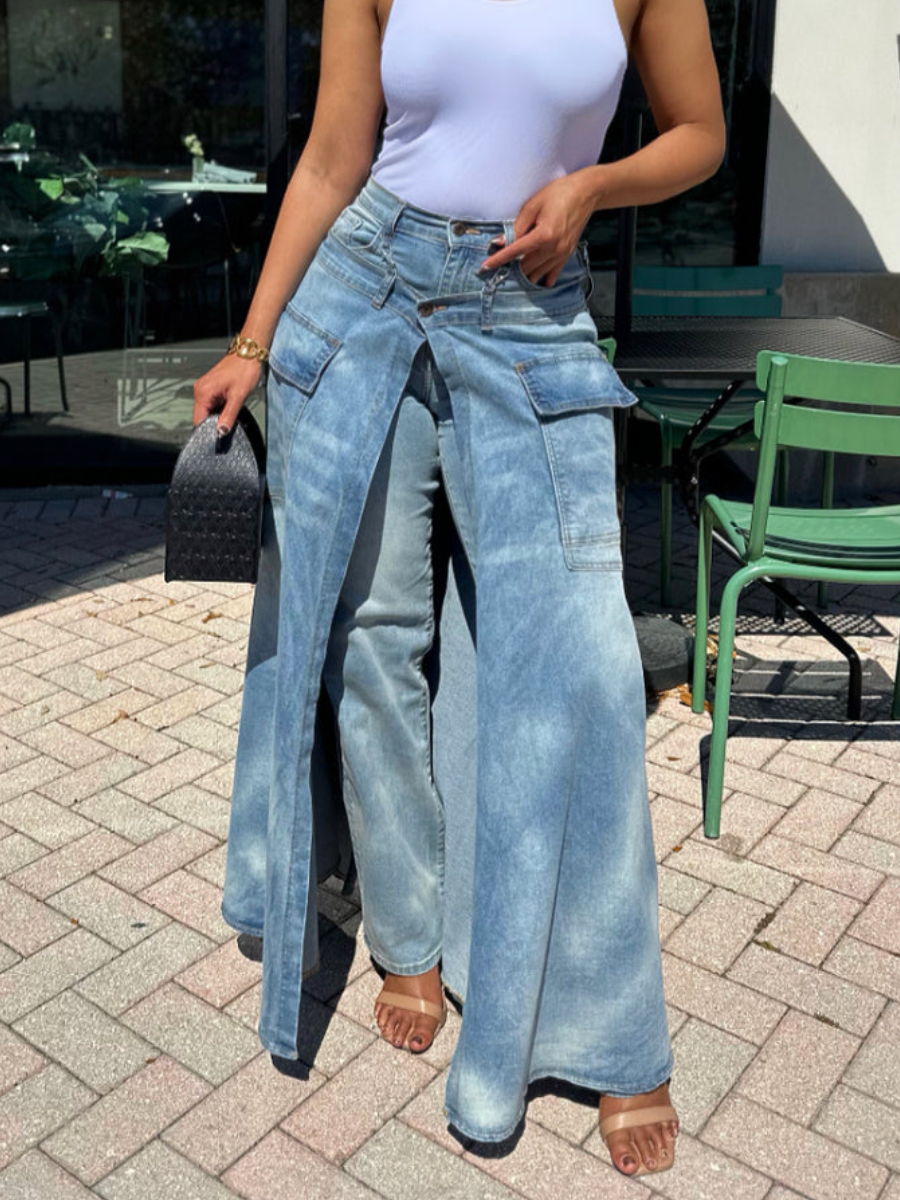 Tooling Stretch Straight Jeans