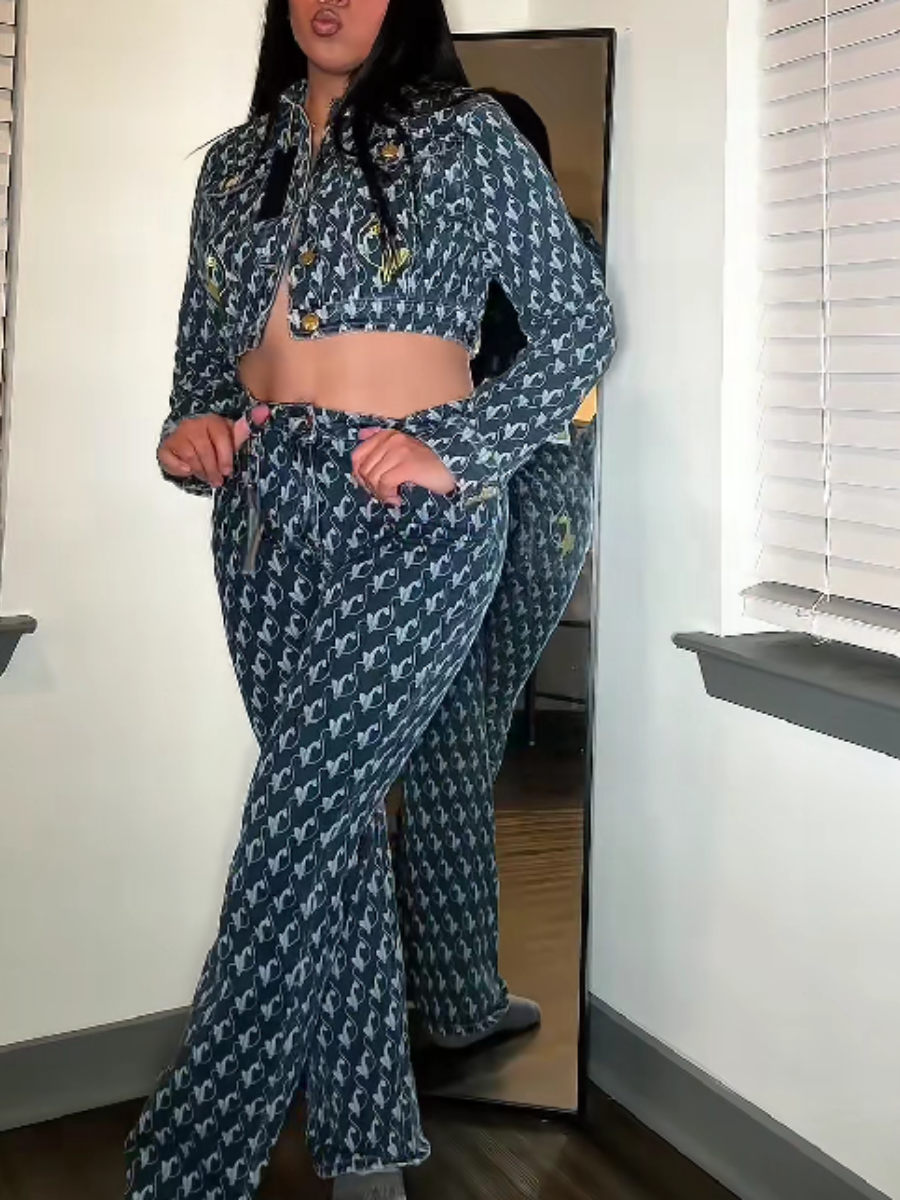 Blue Denim Suit