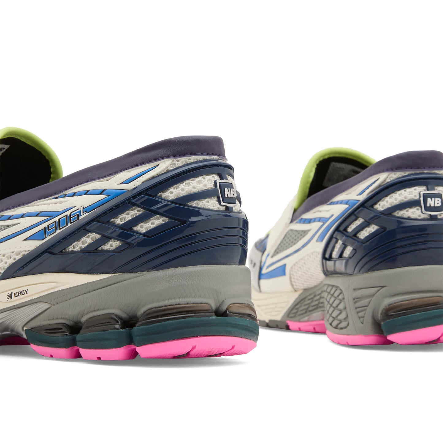 Silver Metallic, Navy and Pink Heat Loafer Sneaker