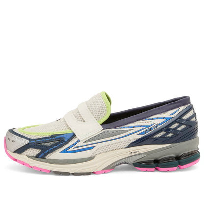 Silver Metallic, Navy and Pink Heat Loafer Sneaker