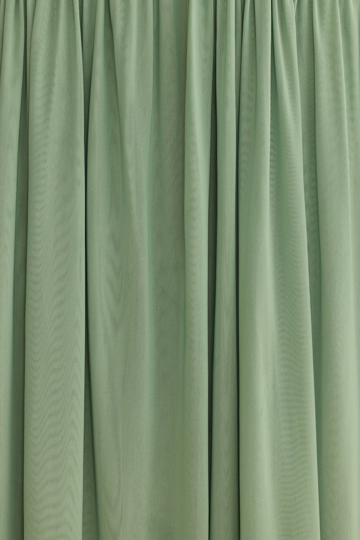 Soft Mesh Metallic Pleated Maxi Dress