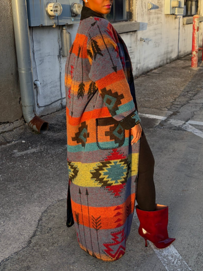 Printed Long Jacket