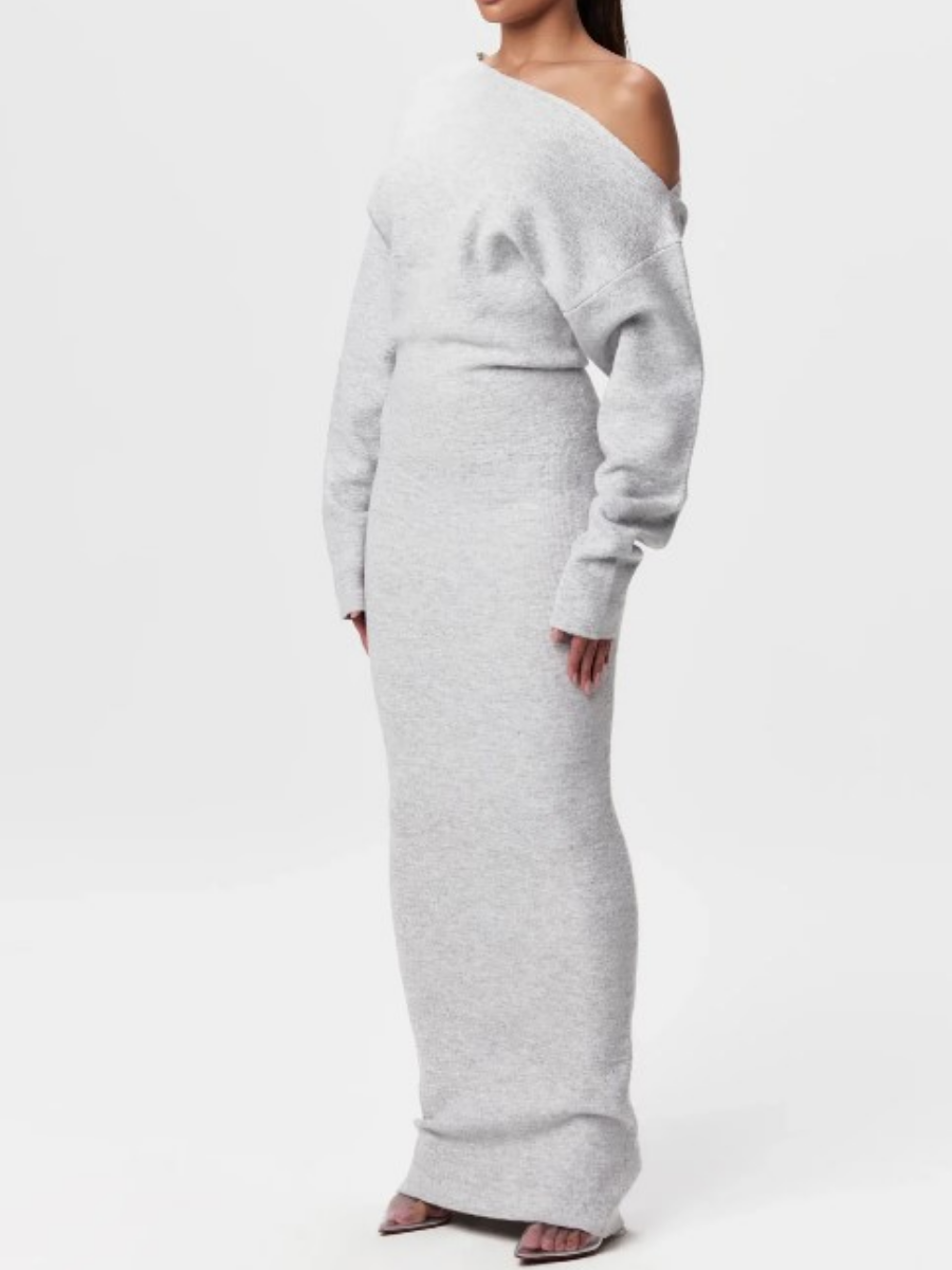 Slim-Fit Elegant Sweater Dress