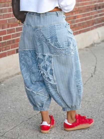 Loose Comfy Paisley Jeans