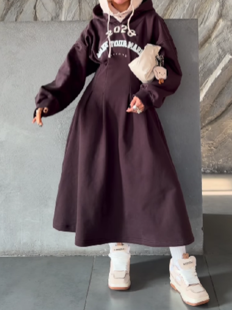 Hooded Waist Sweat Skirt
