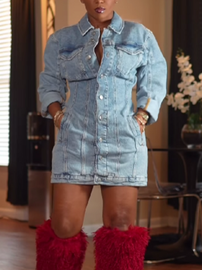 Denim Mini Dress