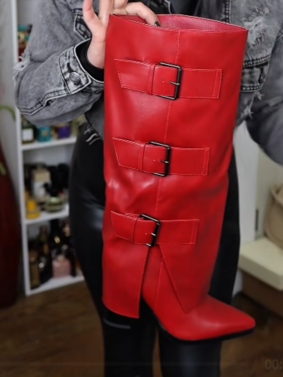Metal Buckle Design Pumps